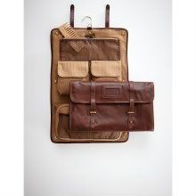 Leather Toiletry Bag For Men Hanging