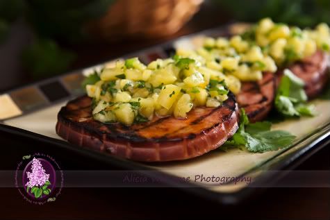 Ham Steaks with Pineapple Salsa