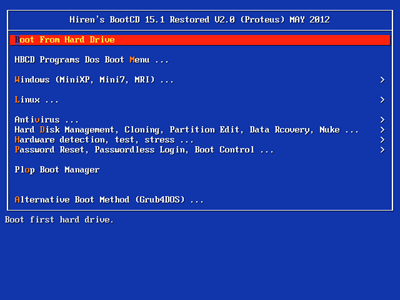 Hiren`S Bootcd 12.0 Restored Edition