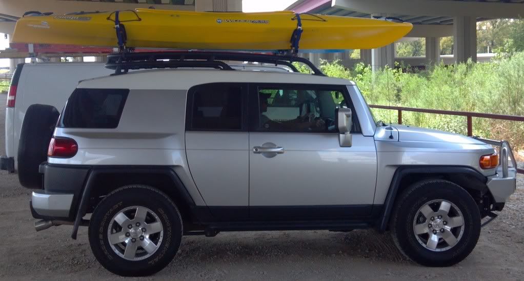 Home made kayak roof rack system Toyota FJ Cruiser Forum