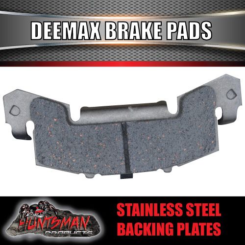 X2 pair stainless deemaxx replacement trailer brake pads. suit 2 calipers