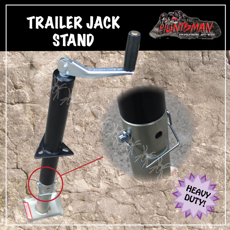 a frame tongue style trailer caravan jack stand & foot. 900kg rated