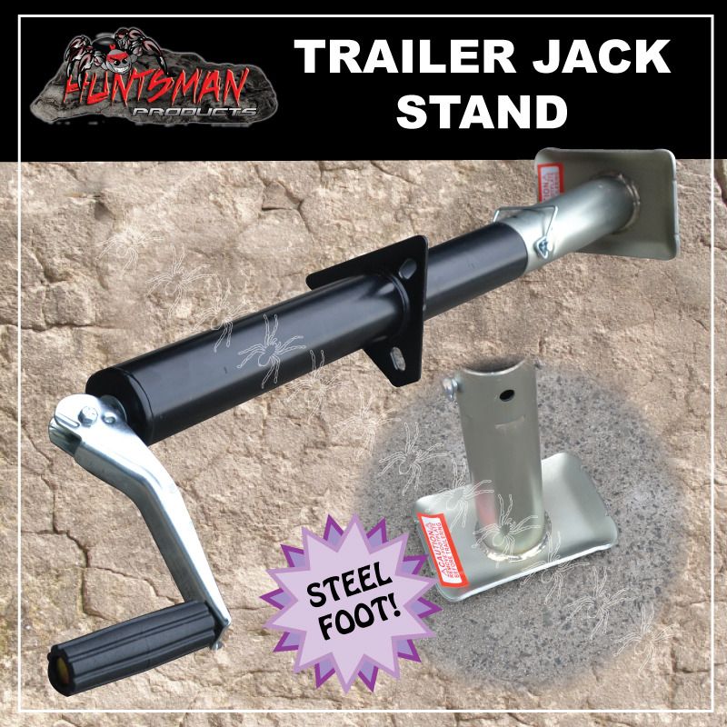 a frame tongue style trailer caravan jack stand & foot. 900kg rated