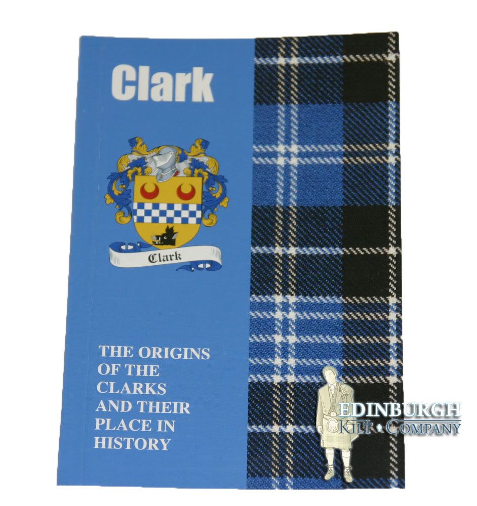 CLAN CREST HERITAGE & HISTORY BOOK MADE IN SCOTLAND THE CLARK CLAN