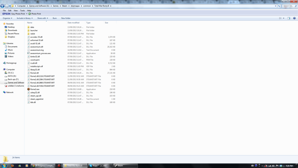 Screenshot of install path (this is the main steam install directory):