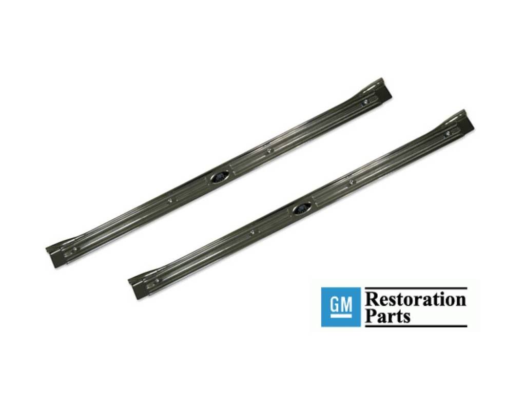 Camaro Door Sill Plates Pair with Rivets 67 68 69 eBay