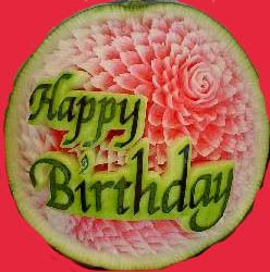 bdaywatermelon Amazing Photos Of Fruit & Vegetable Carvings (Collection Pack 1)
