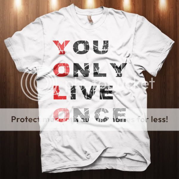 New YOLO You Only Live Once Y.O.L.O YMCMB OVO Take Care T Shirt DRAKE 