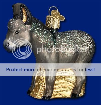 Old World Christmas DONKEY Ornament 12312  