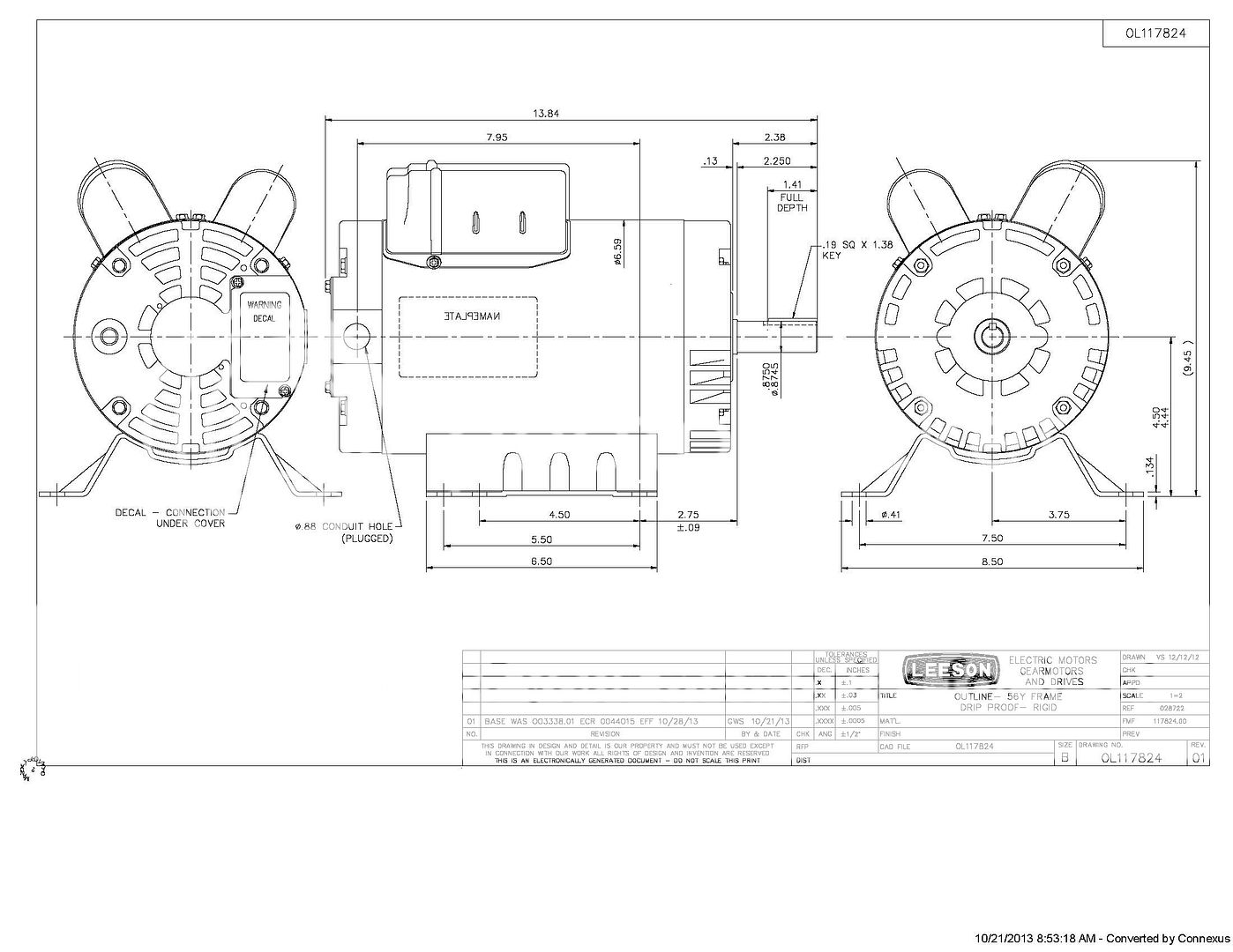 5 HP Compressor Motor Electric Ingersoll Rand 23220064 or ... ingersoll rand motor wiring diagram 