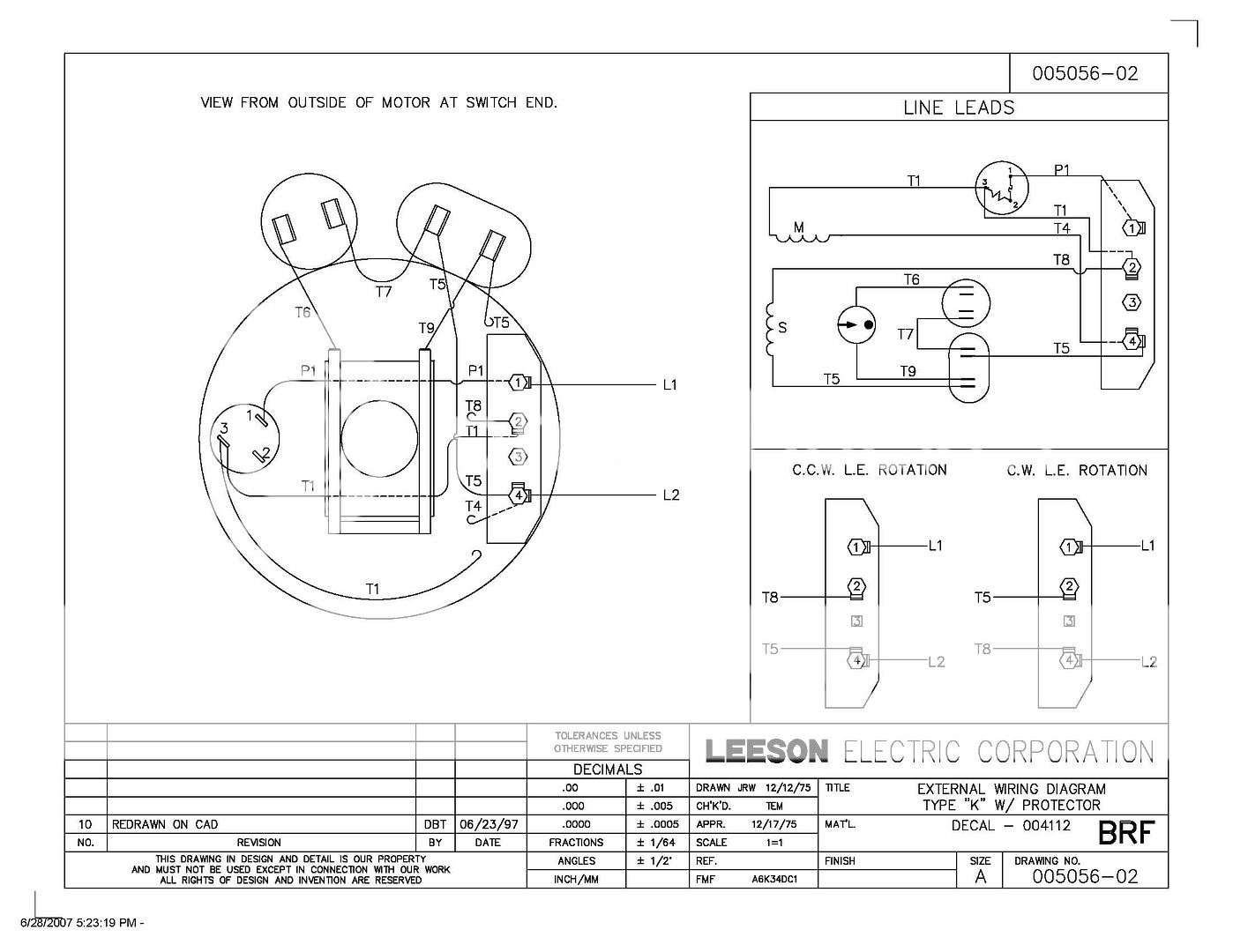 12 Lead Motor Wiring Diagram Dayton