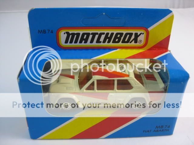 MATCHBOX VINTAGE 80s DIE CAST CAR MB 74 FIAT ABARTH  