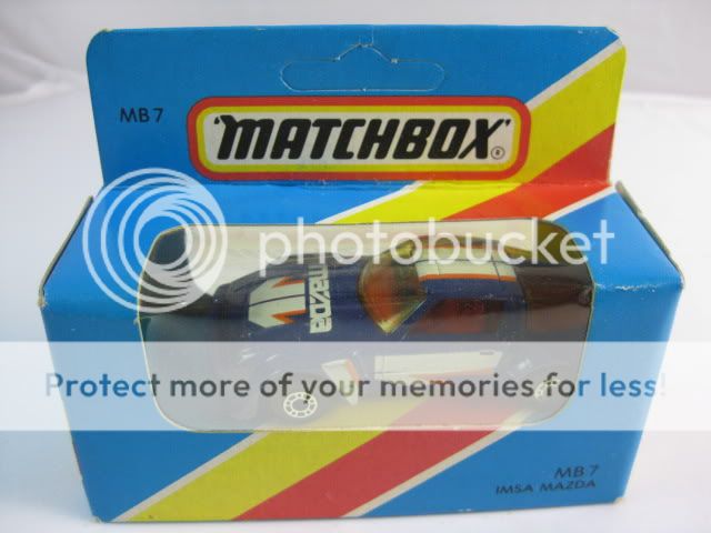 MATCHBOX VINTAGE 80s DIE CAST VEHICLE MB 7 IMSA MAZDA  
