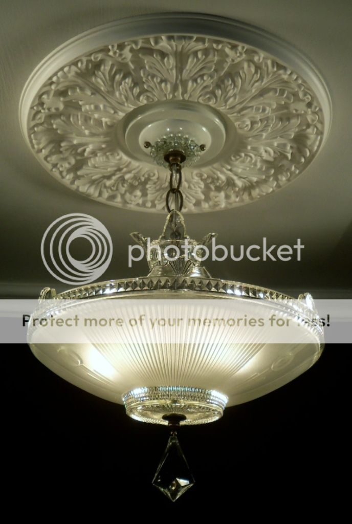 30s Amazing Crystal Ceiling Light Fixture Chandelier