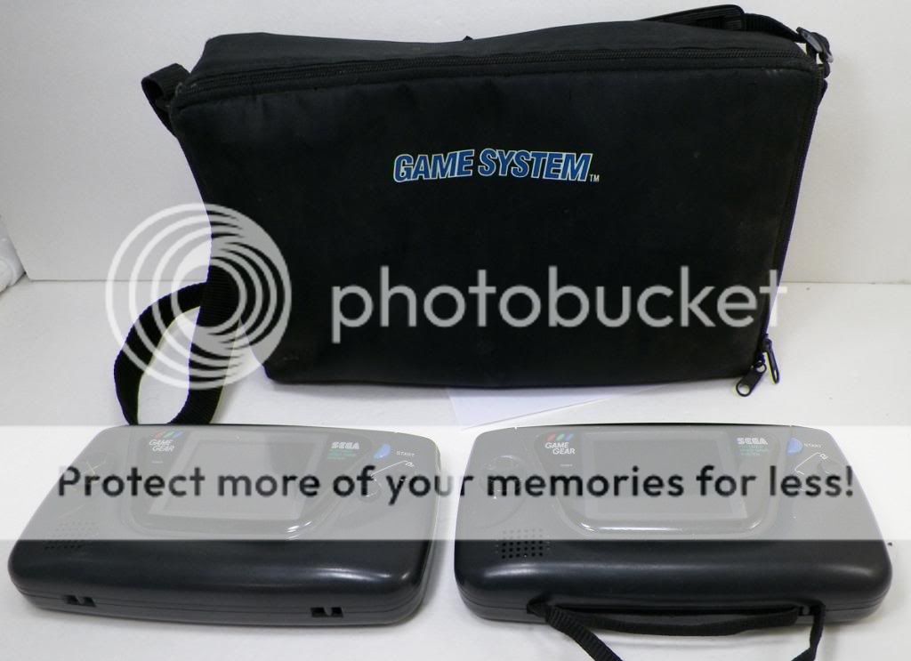 lot of 2 sega game gear handheld systems as is for parts or