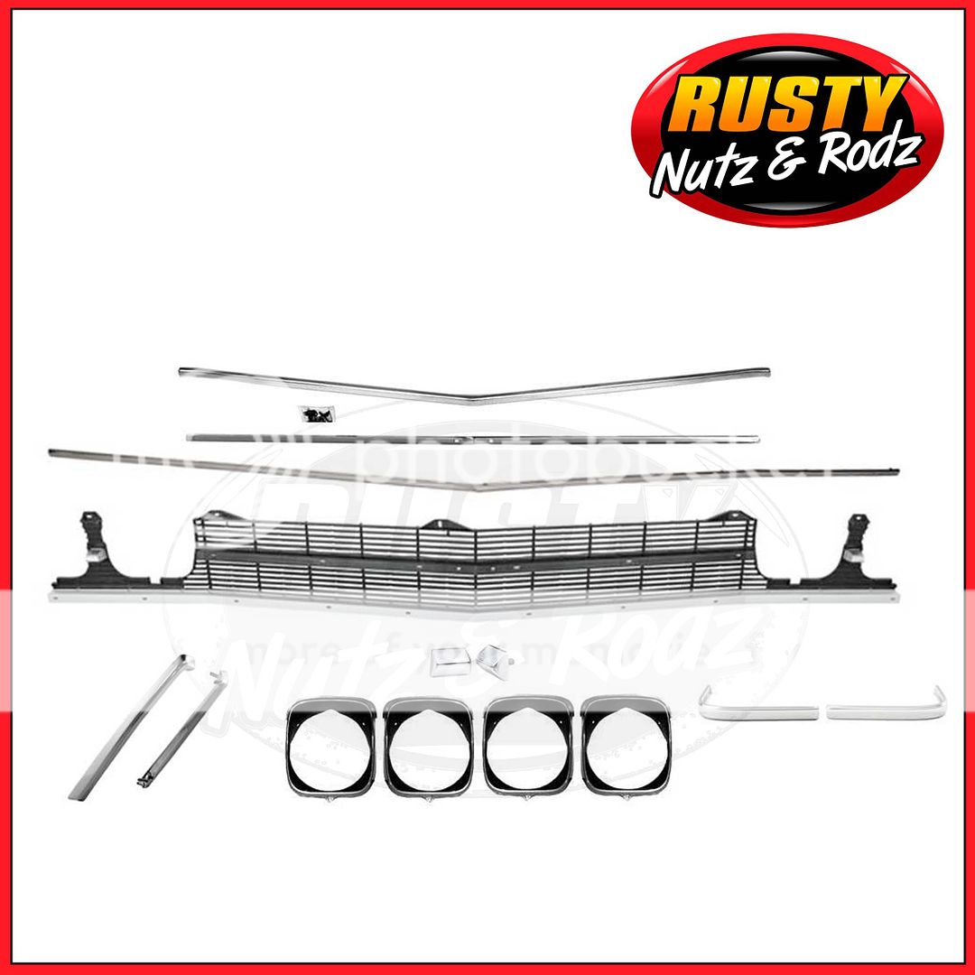 1969 Chevelle El Camino SS Grille Kit with Headlight Bezels New Superior Quality