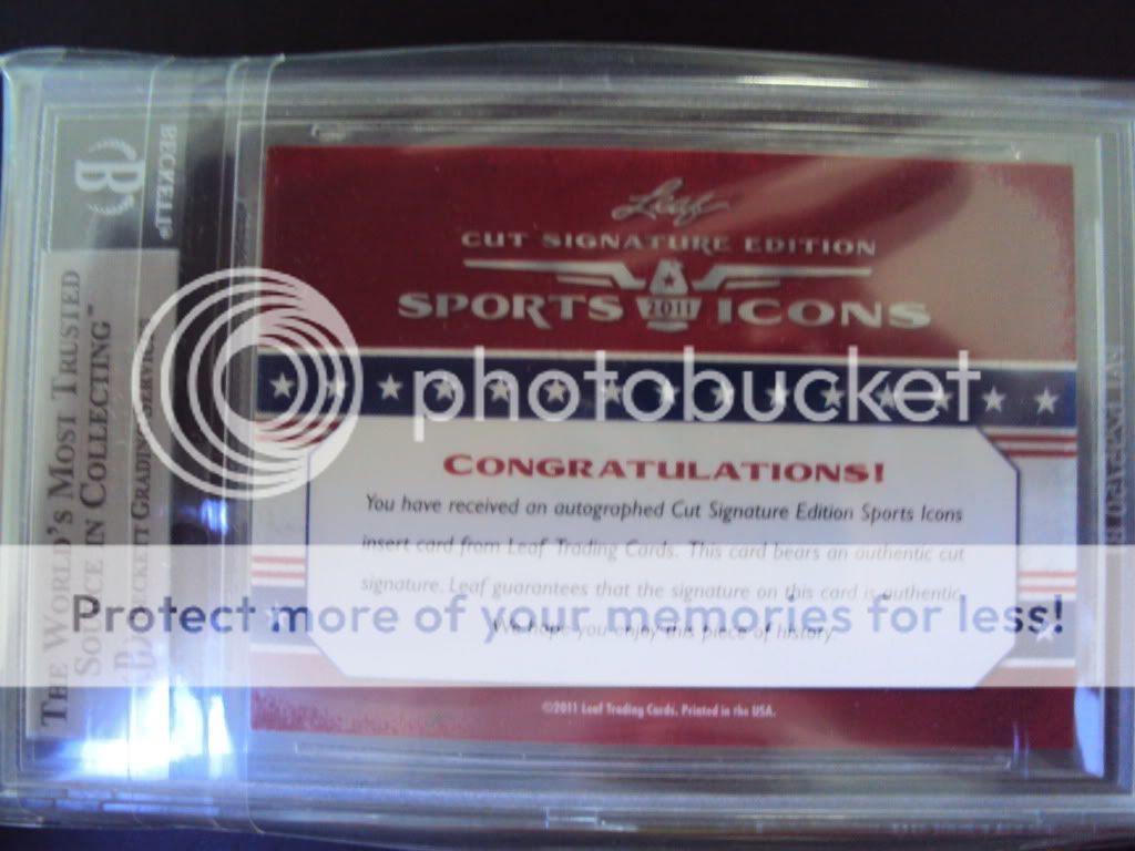 2011 Leaf Sports ICONS Cut Signature Babe Ruth Auto 1/1 Amazing 