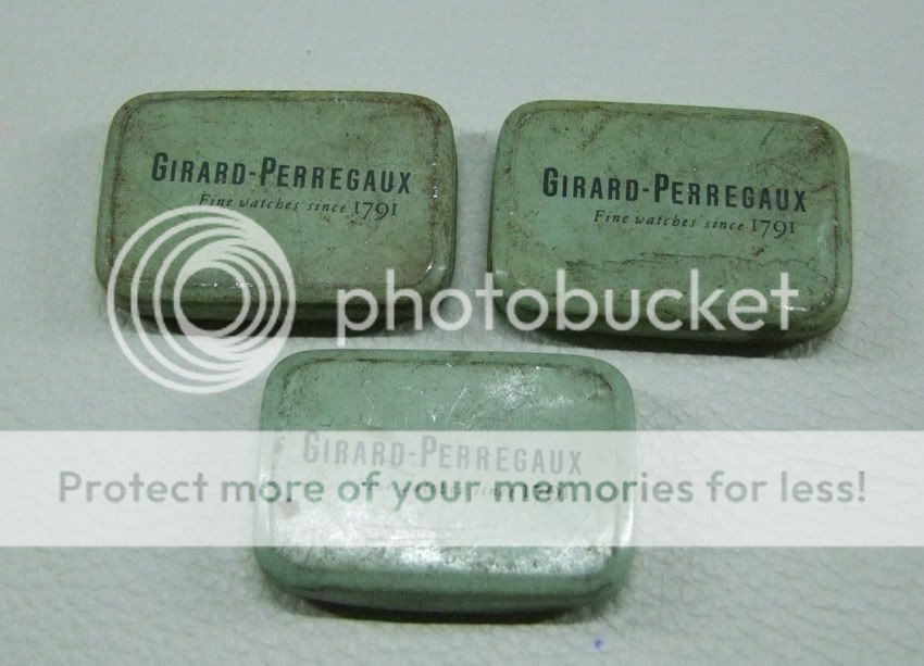 USED 50S,3 GIRARD PERREGAUX TIN BOX  